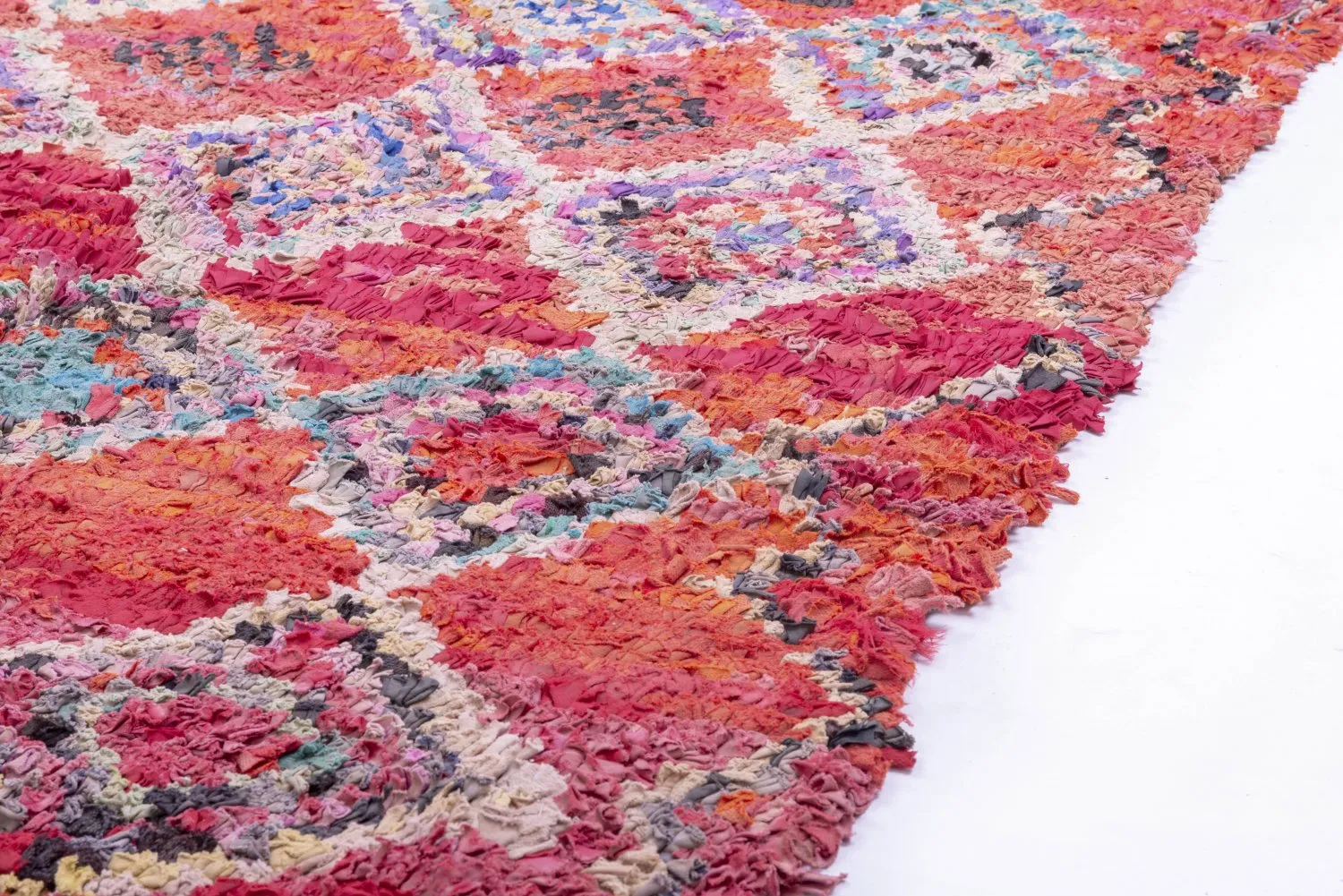 Marockansk Boucherouite-matta 260 x 130 cm