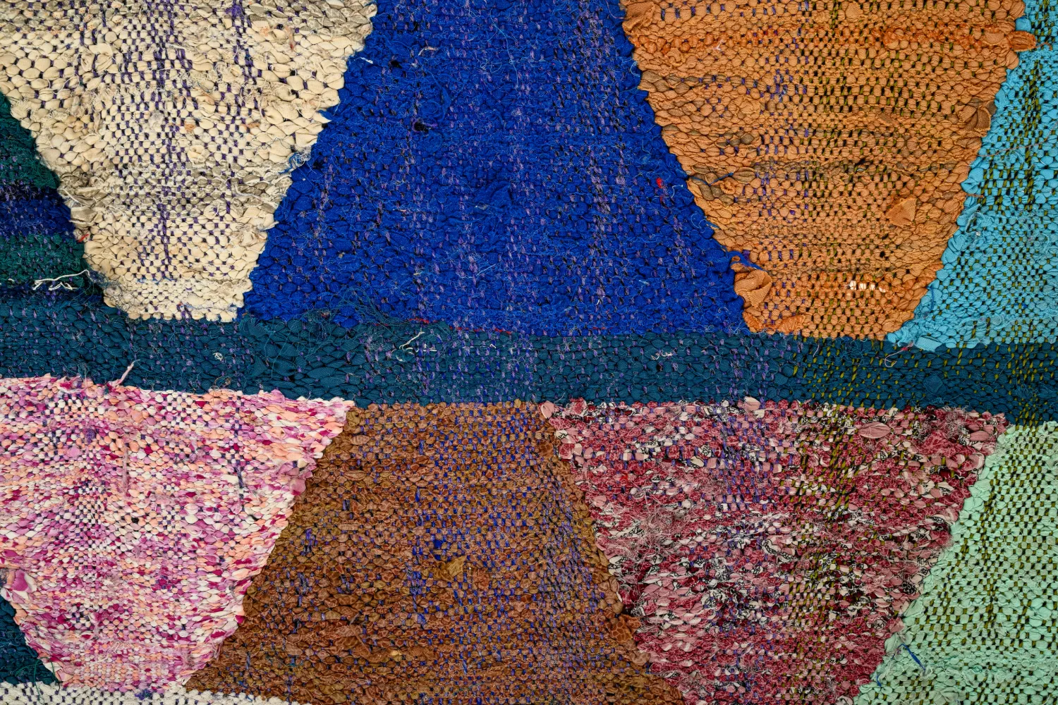 Koberec Berbere Marocký Boucherouite 140 x 290 cm