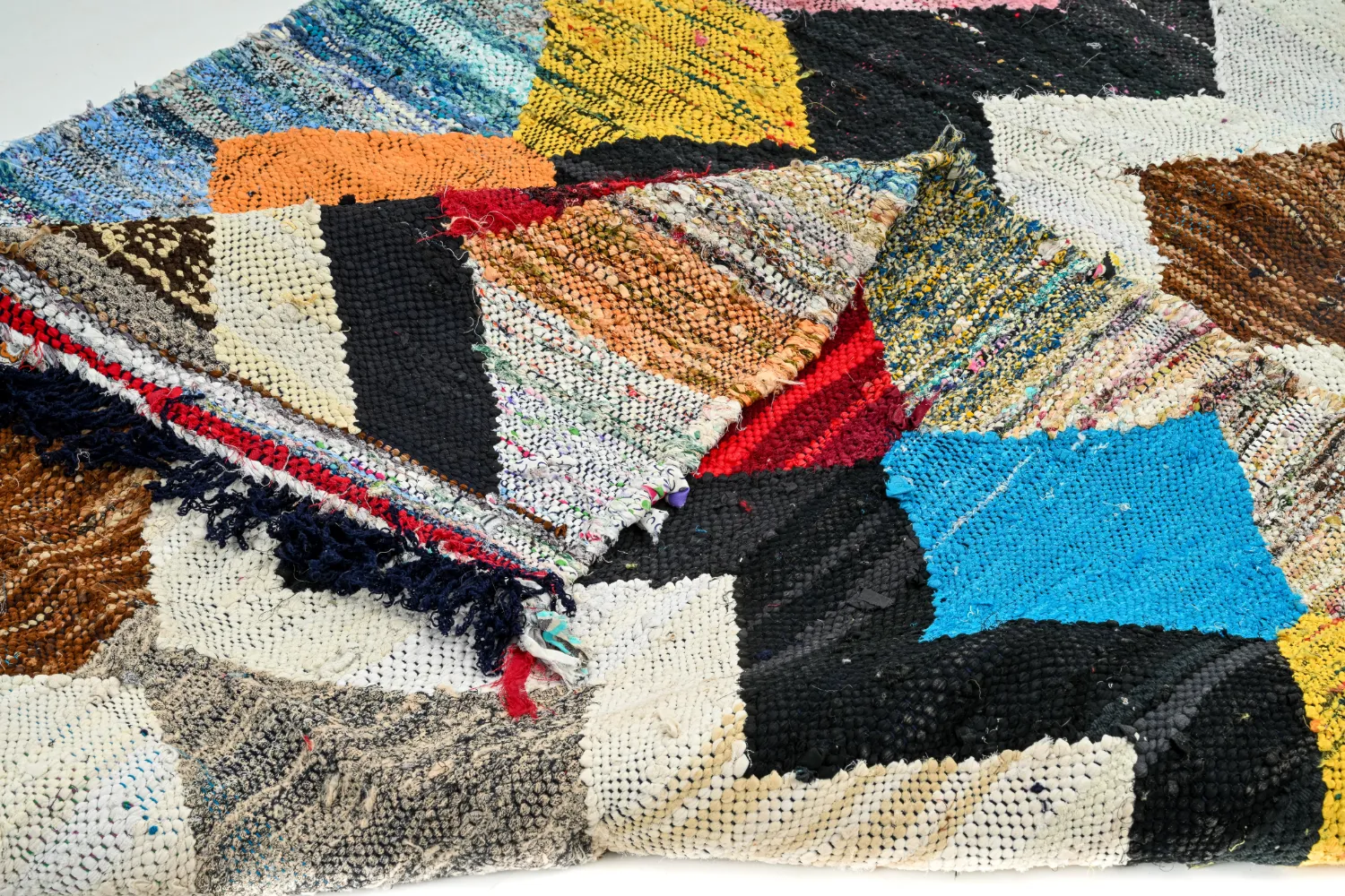 Koberec Berbere Marocký Boucherouite 140 x 270 cm