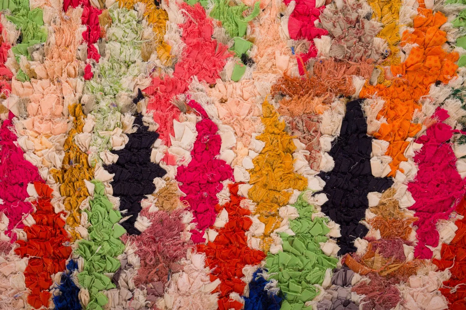 Marocký berberský koberec Boucherouite 120 x 335 cm