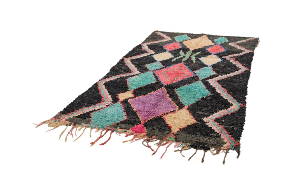 Koberec Berbere Marocký Boucherouite 235 x 135 cm