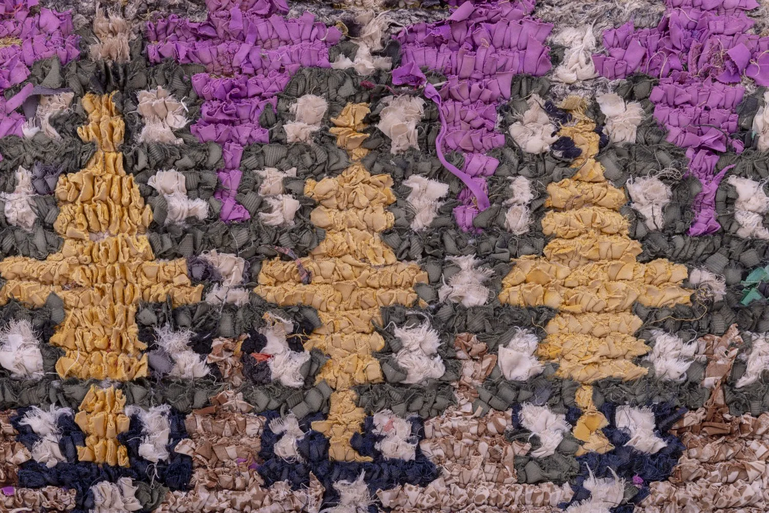 Marockansk Boucherouite-matta 270 x 145 cm