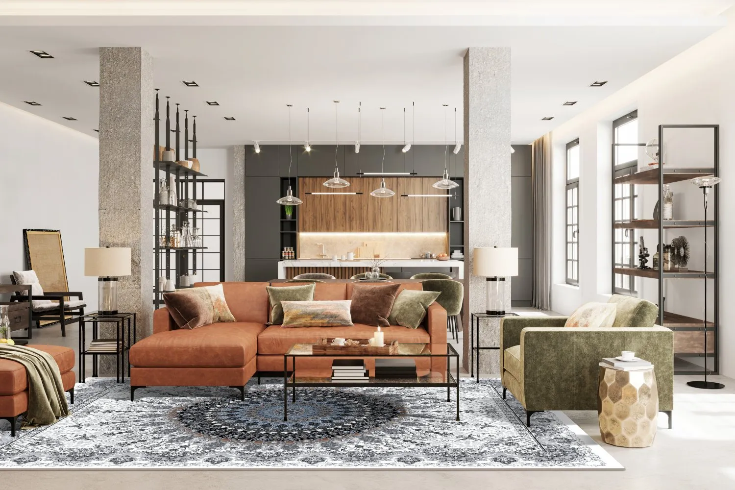 Koberec Wilton - Yelda (biely/multikolórový)