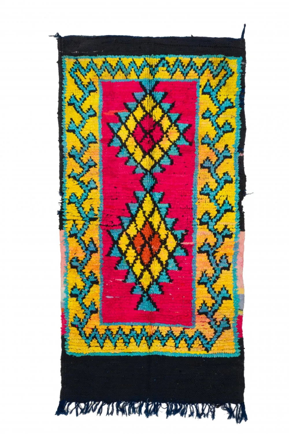 Koberec Berbere Marocký Boucherouite 260 x 135 cm