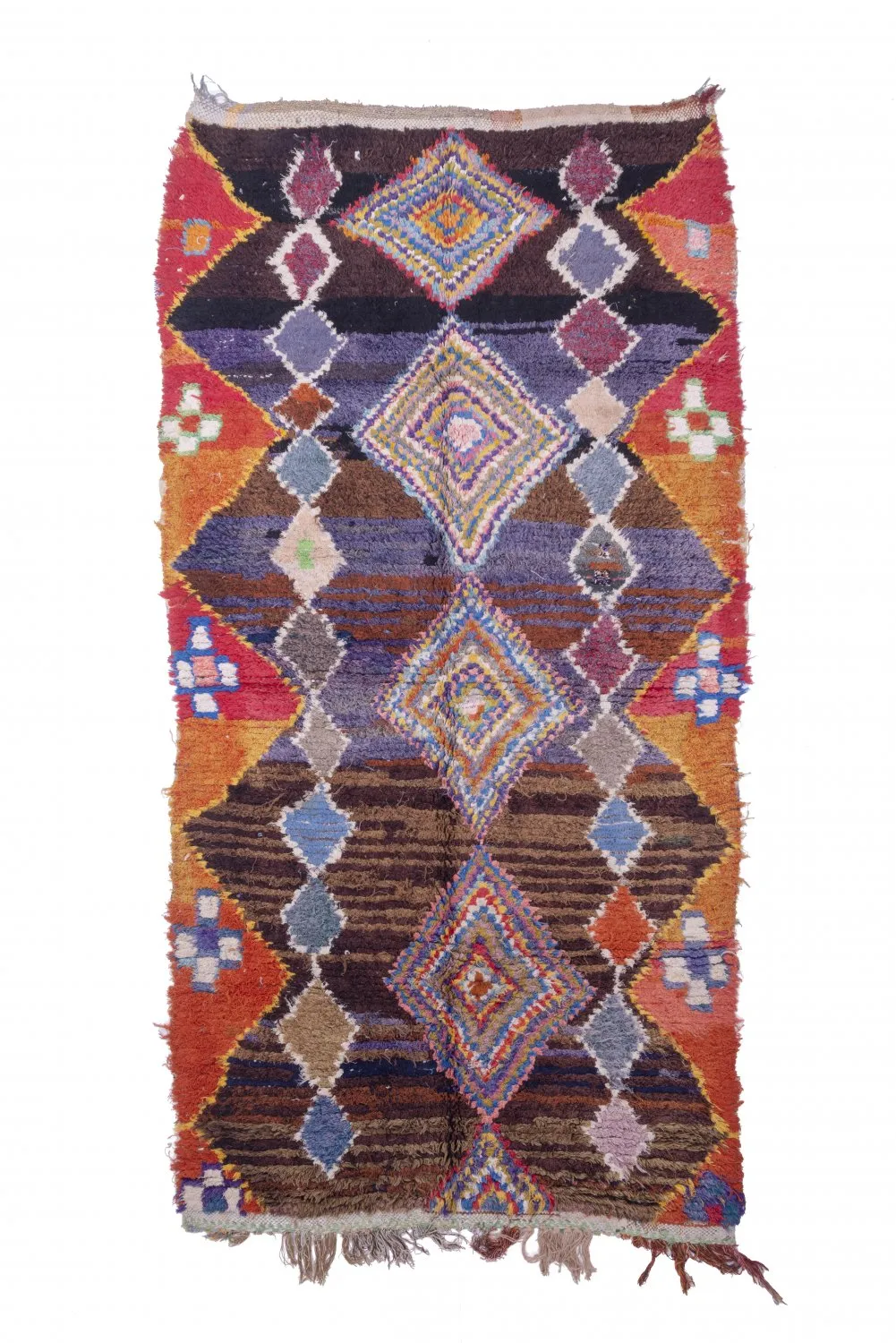 Marockansk Boucherouite-matta 285 x 145 cm