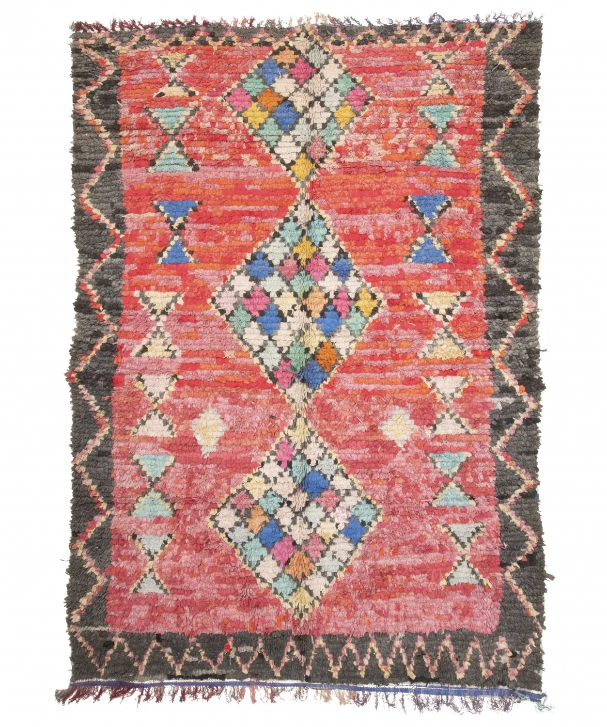 Marockansk Boucherouite-matta 230 x 155 cm