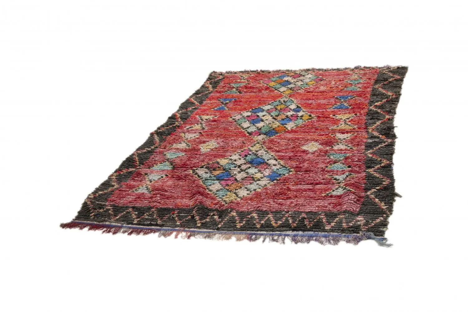Marockansk Boucherouite-matta 230 x 155 cm