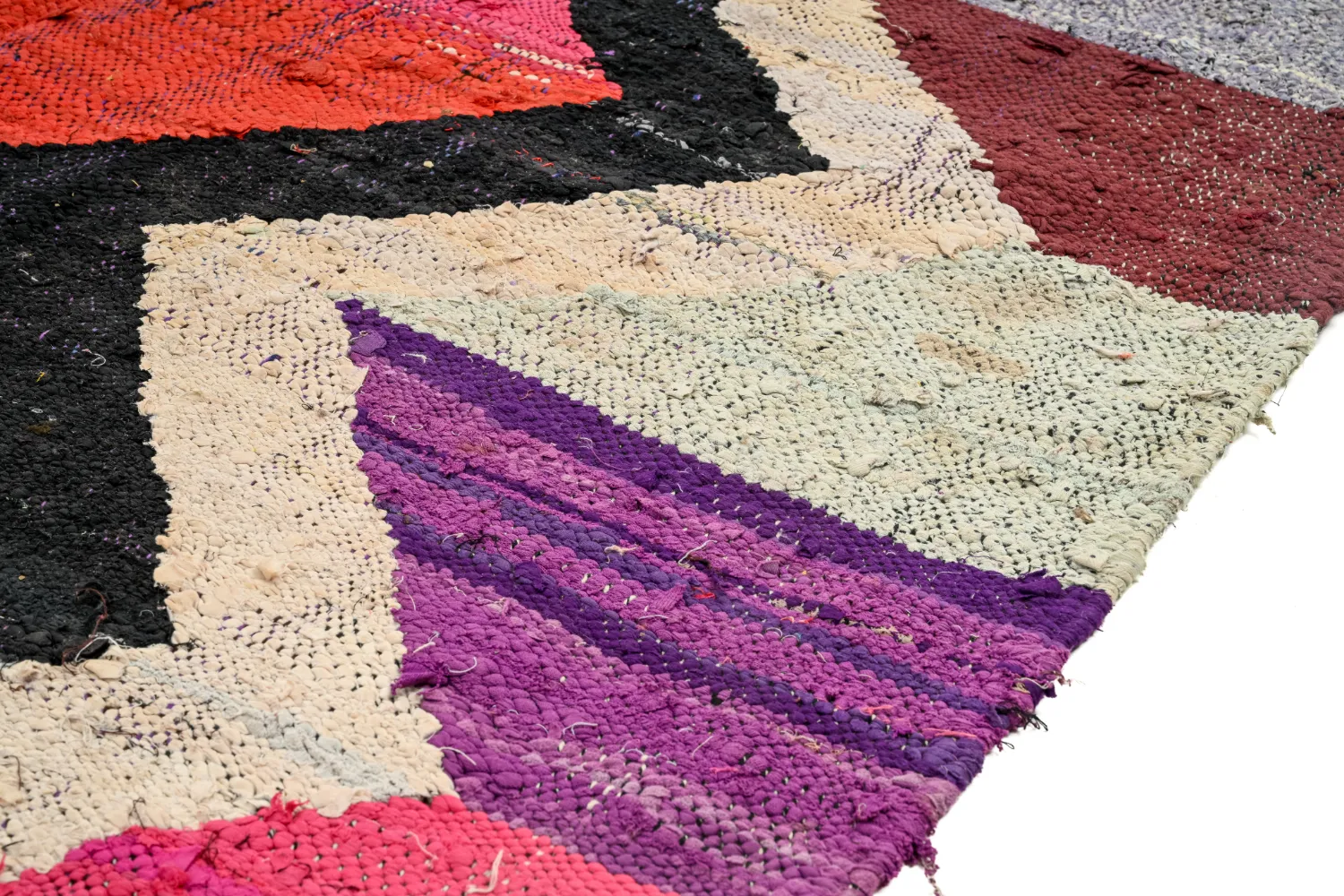 Koberec Berbere Marocký Boucherouite 135 x 245 cm