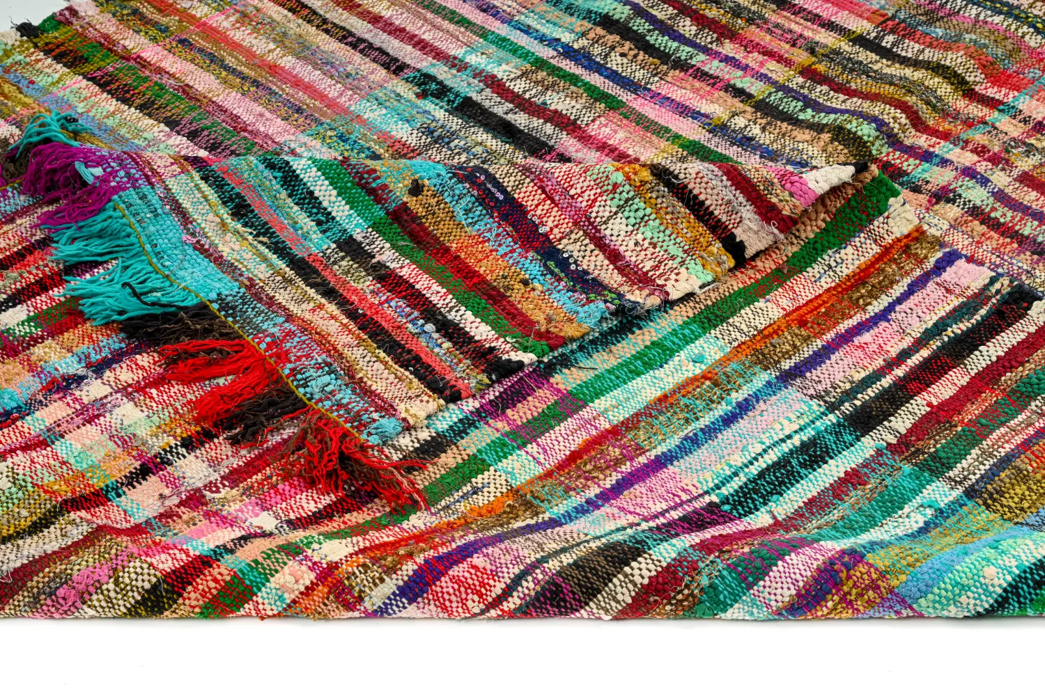 Koberec Berbere Marocký Boucherouite 160 x 300 cm