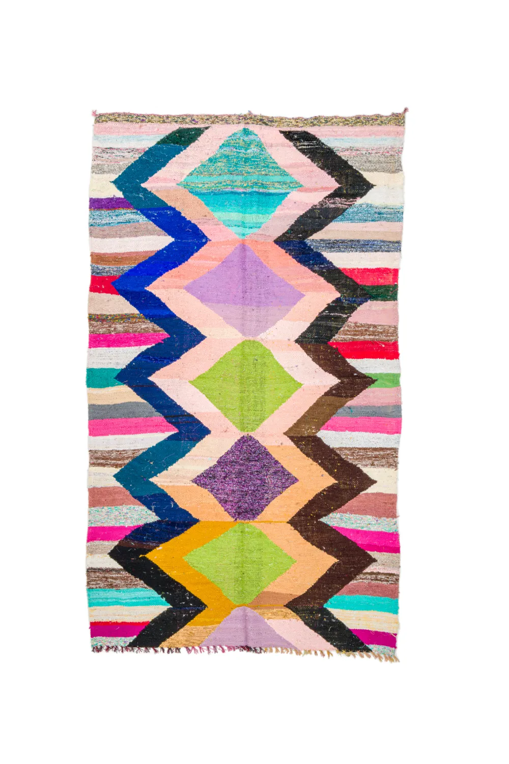 Koberec Berbere Marocký Boucherouite 155 x 260 cm