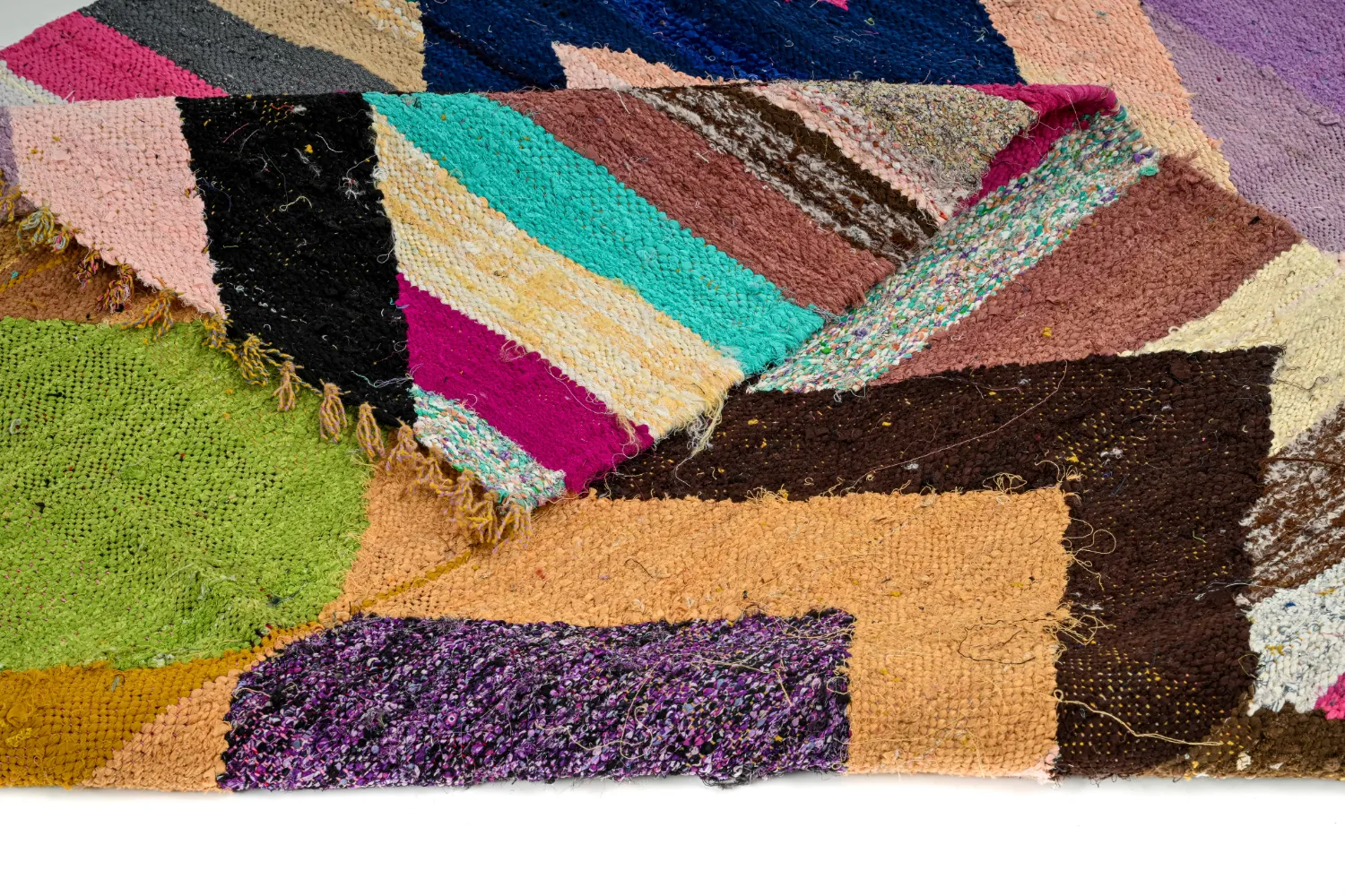 Koberec Berbere Marocký Boucherouite 155 x 260 cm