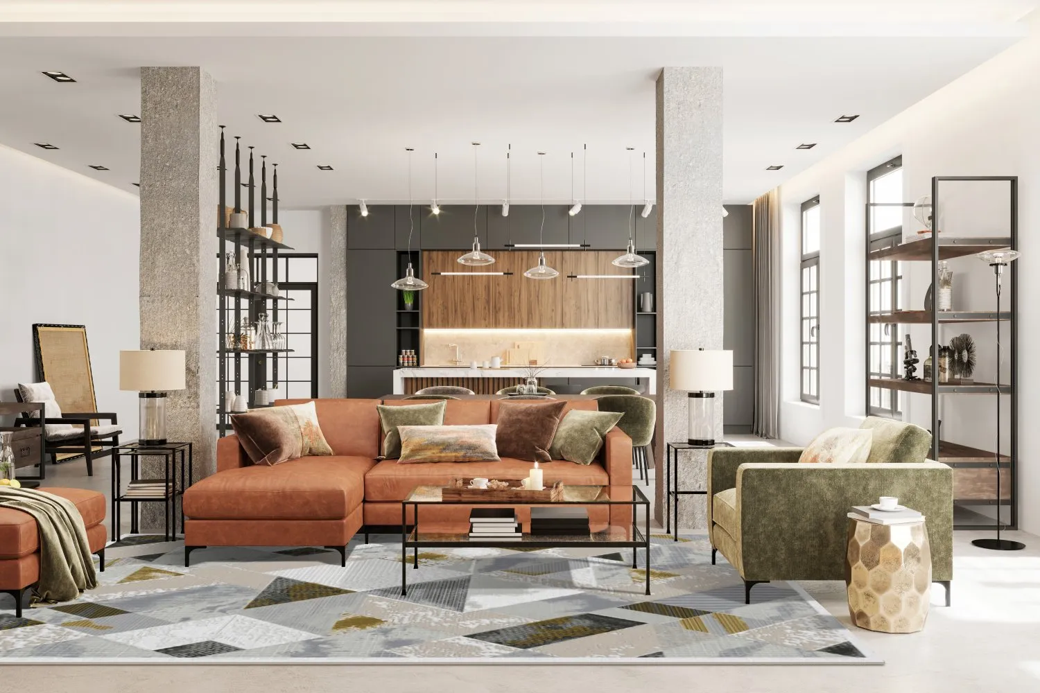 Koberec Wilton - Samos (šedá/multicolor)