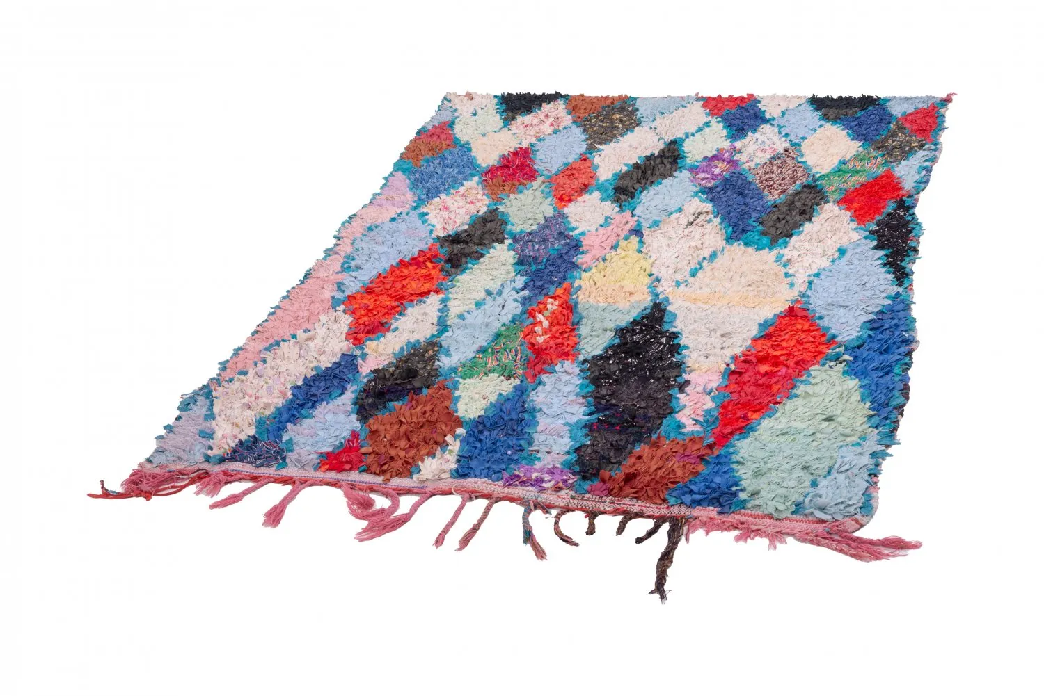 Marockansk Boucherouite-matta 200 x 130 cm