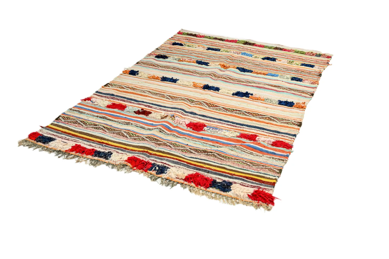 Koberec Berbere Marocký Boucherouite 145 x 225 cm