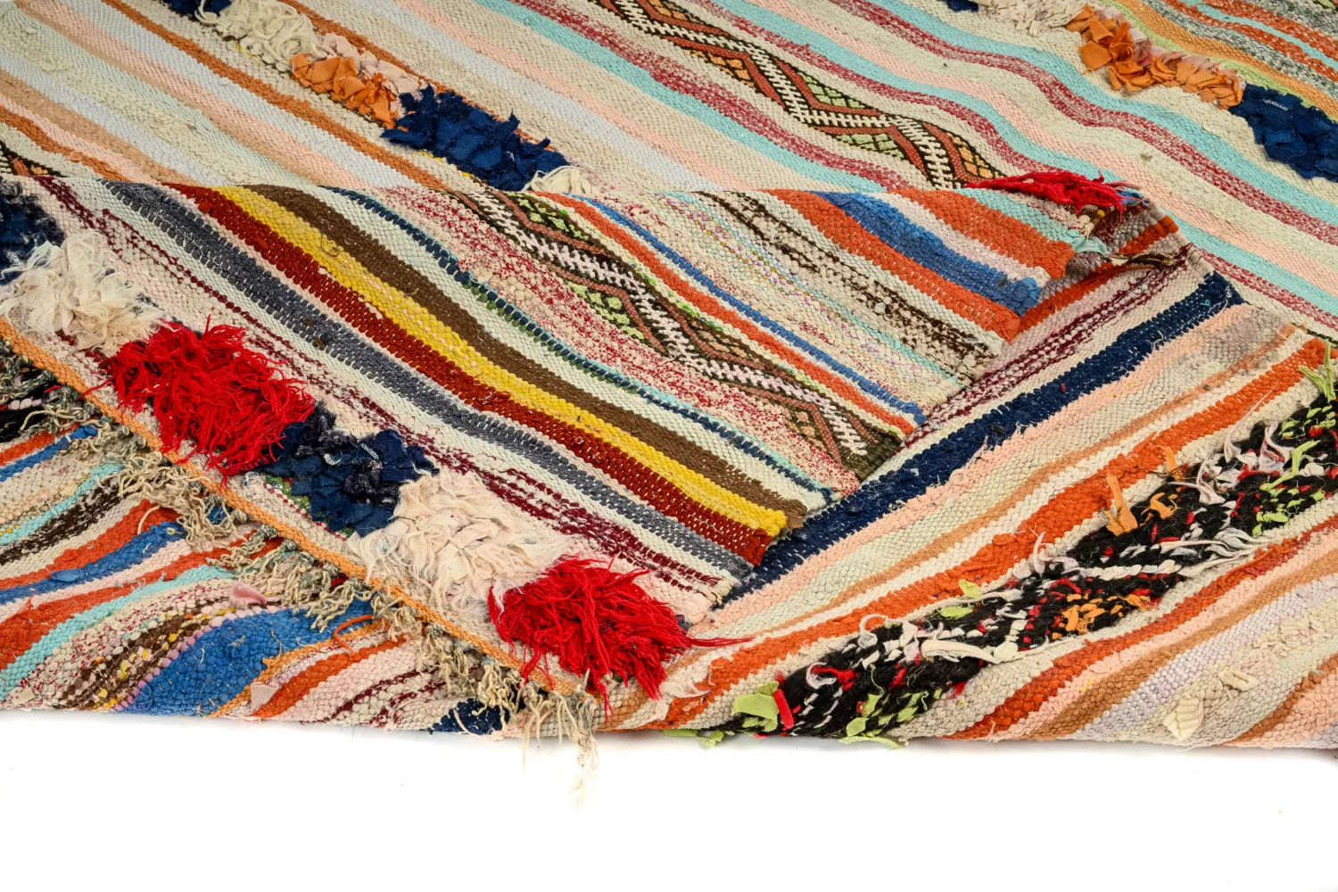 Koberec Berbere Marocký Boucherouite 145 x 225 cm