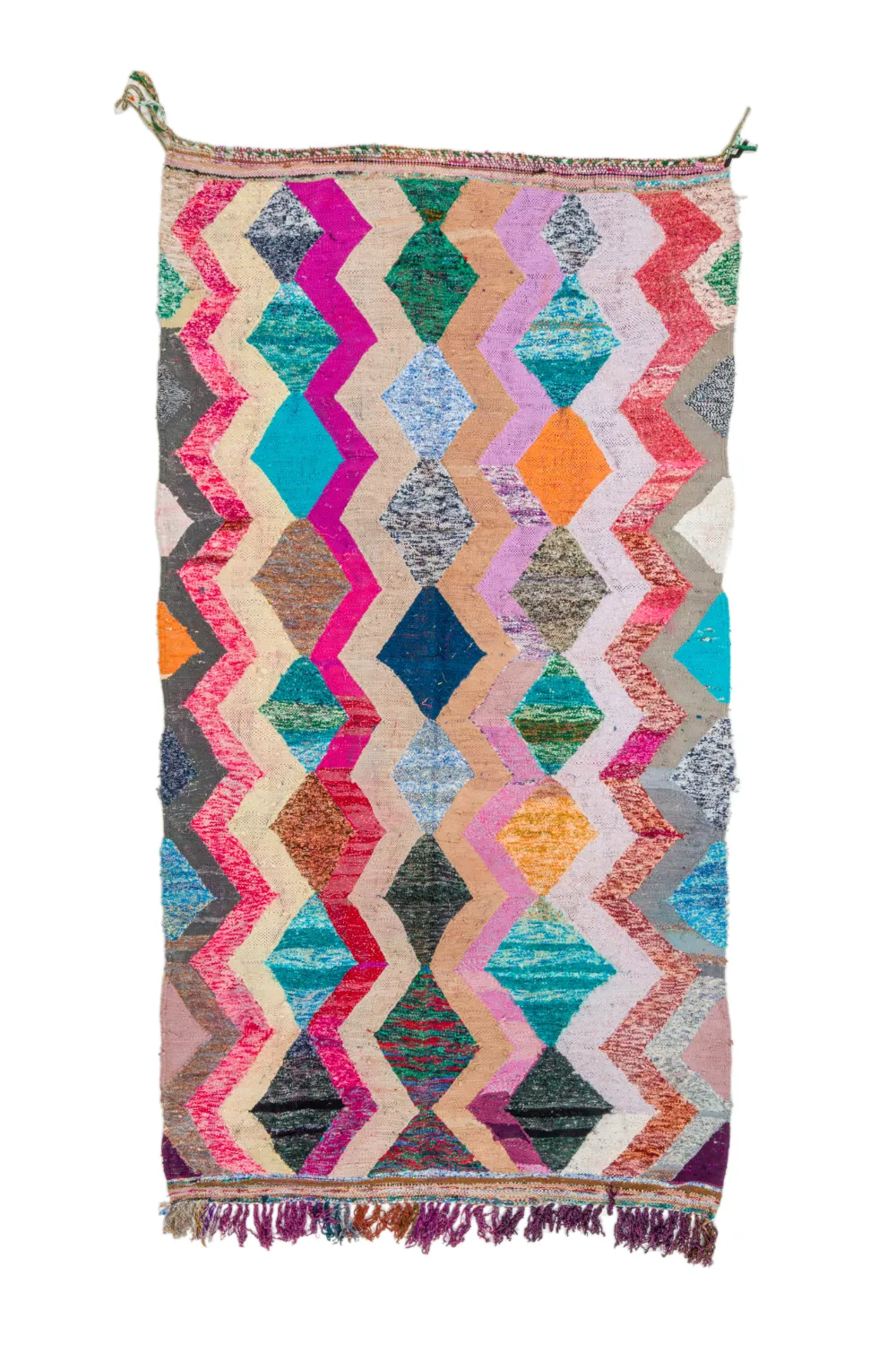 Koberec Berbere Marocký Boucherouite 135 x 260 cm