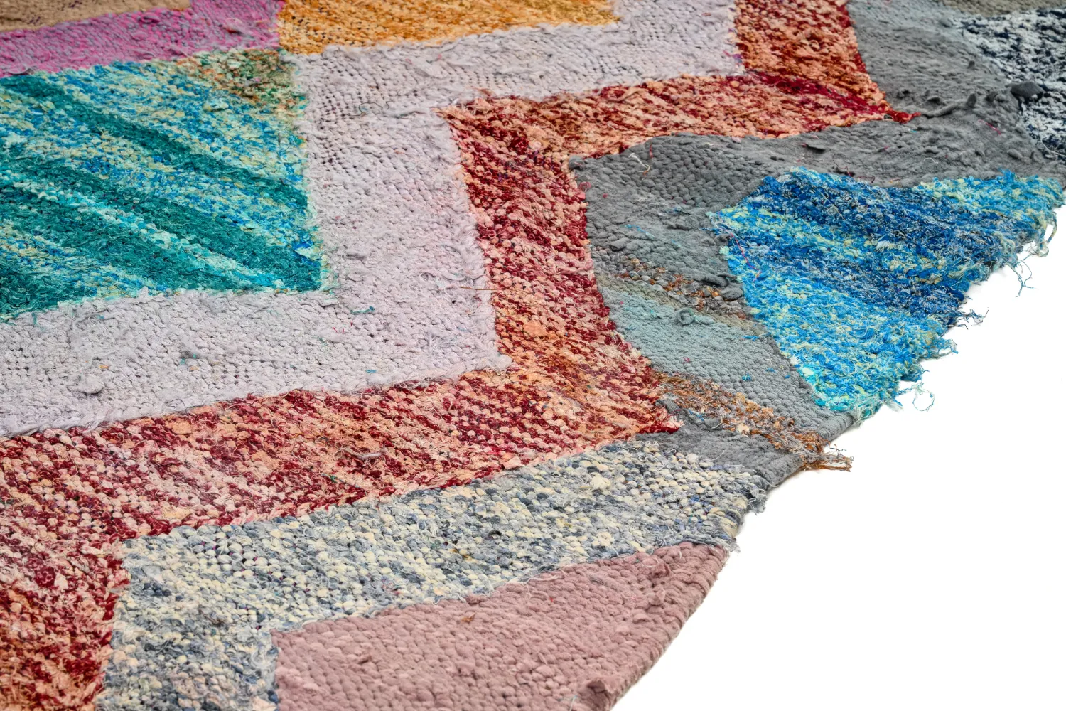 Koberec Berbere Marocký Boucherouite 135 x 260 cm