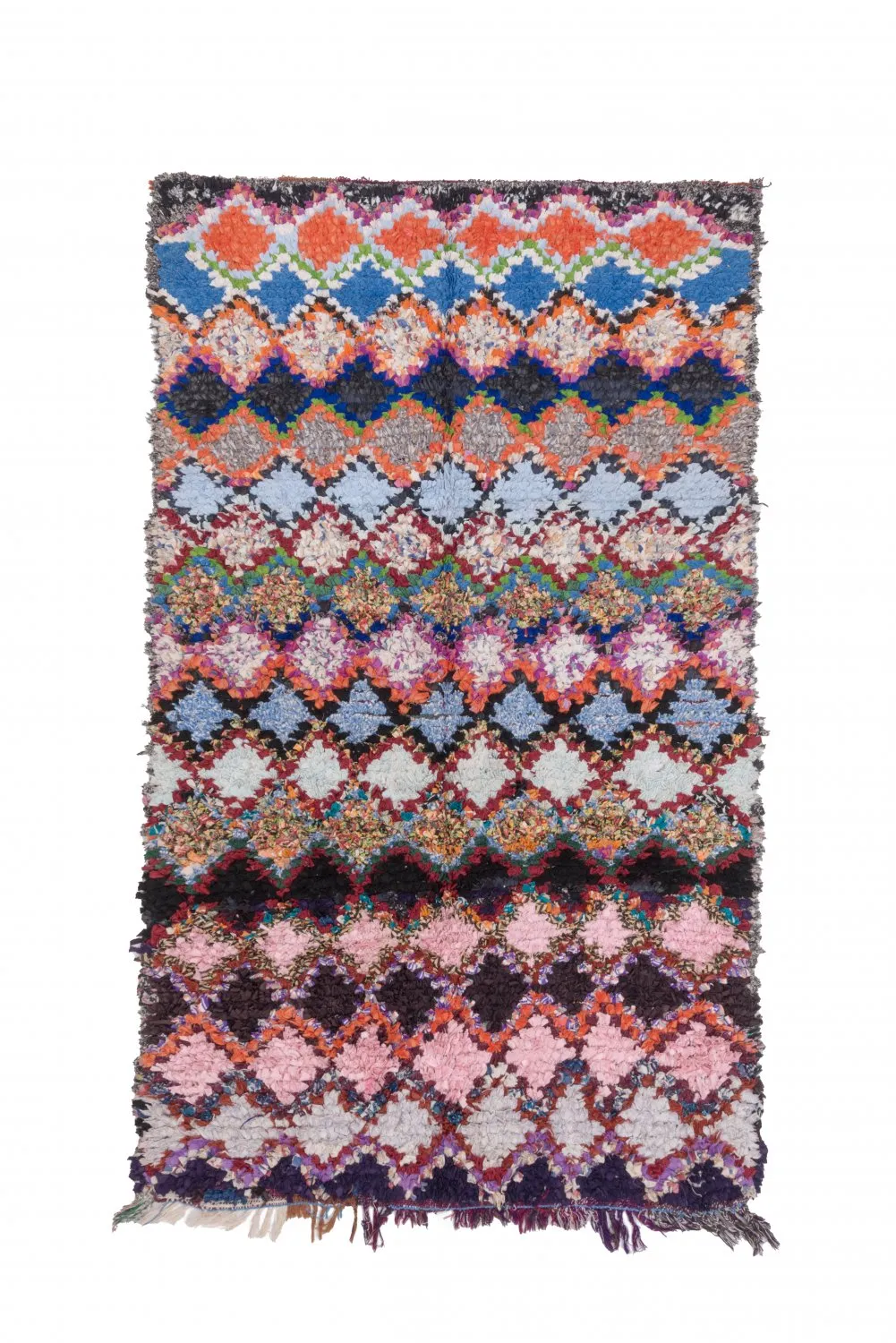 Marockansk Boucherouite-matta 220 x 130 cm