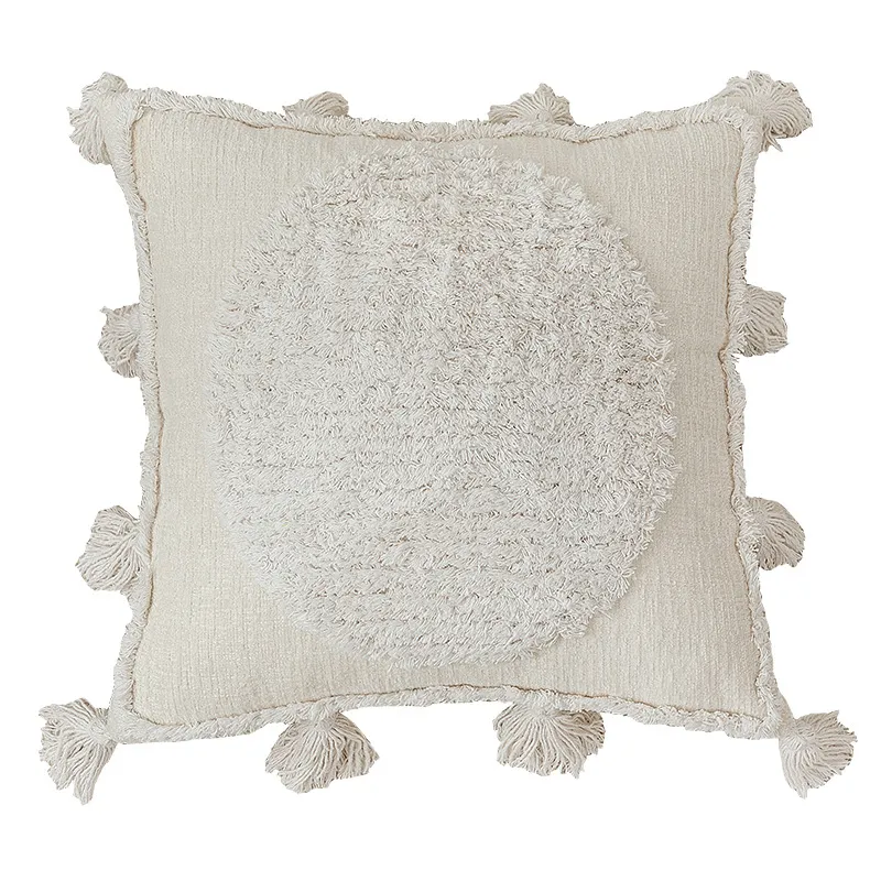 Obal na vankúš - Boho Tassels (offwhite)