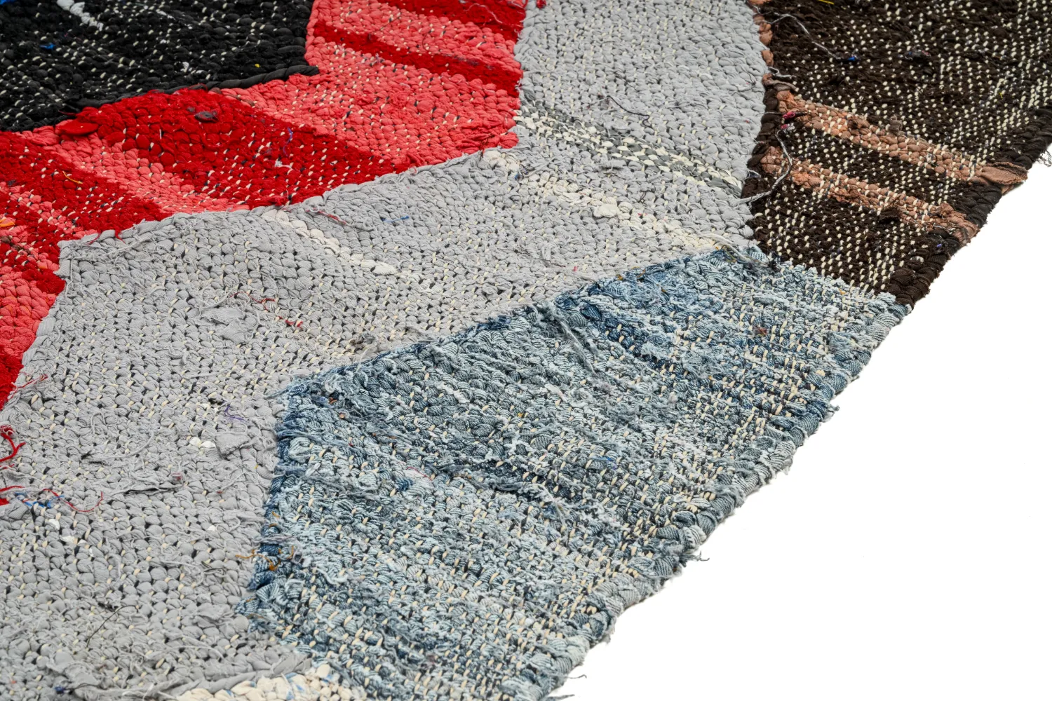 Koberec Berbere Marocký Boucherouite 135 x 225 cm