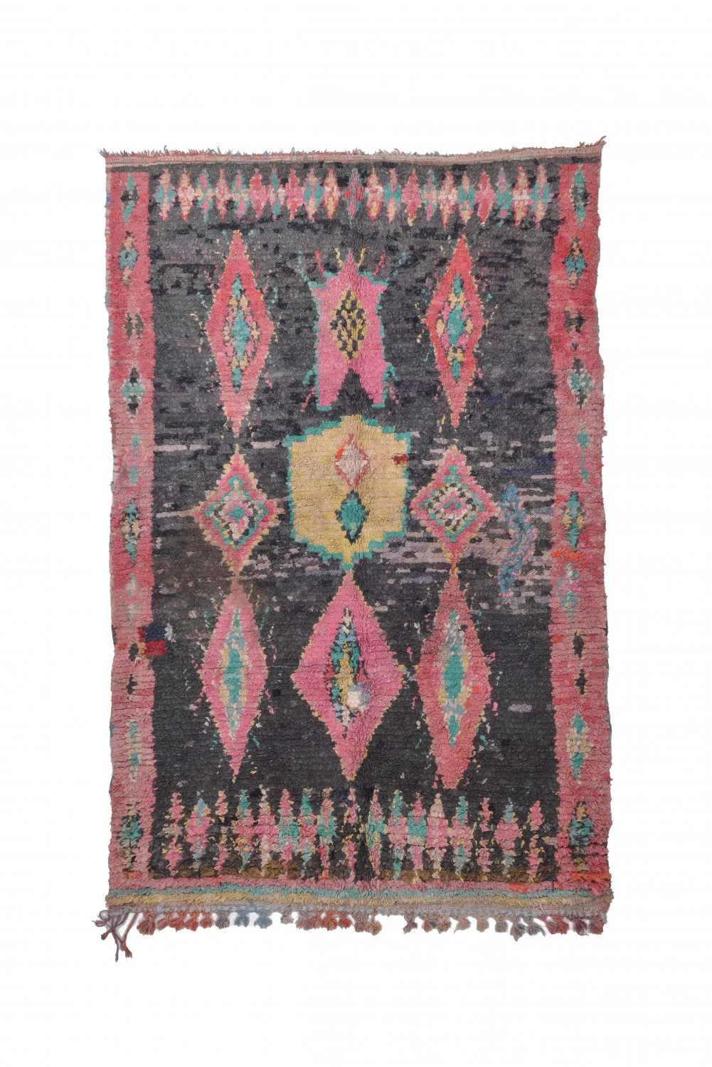 Marockansk Boucherouite-matta 240 x 155 cm