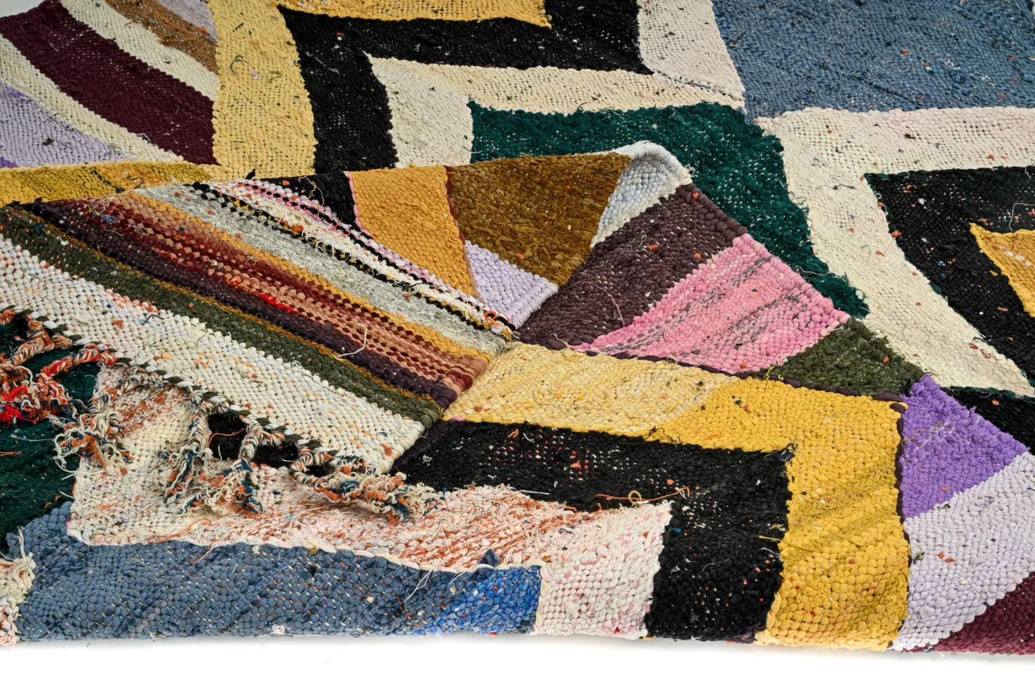 Koberec Berbere Marocký Boucherouite 135 x 260 cm