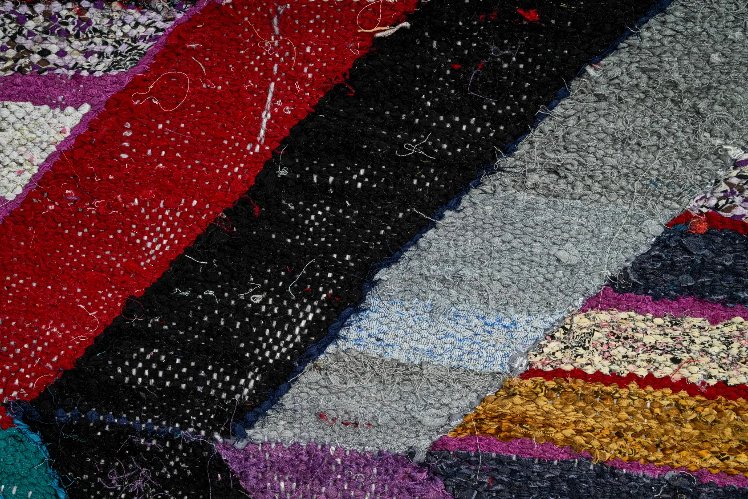 Koberec Berbere Marocký Boucherouite 140 x 290 cm