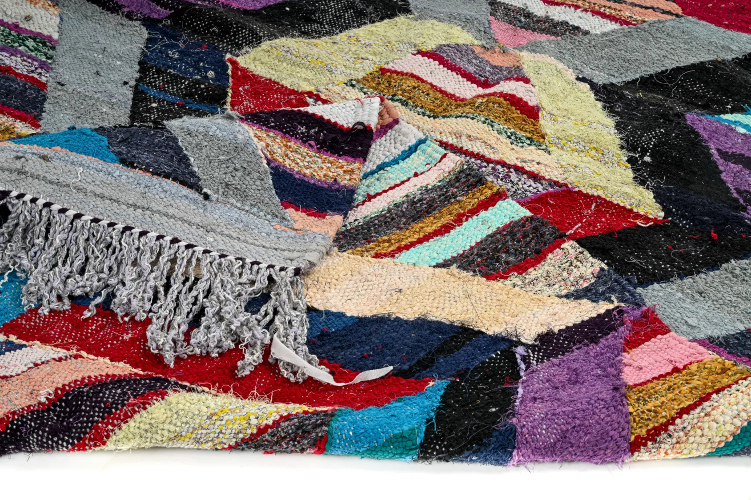 Koberec Berbere Marocký Boucherouite 140 x 290 cm