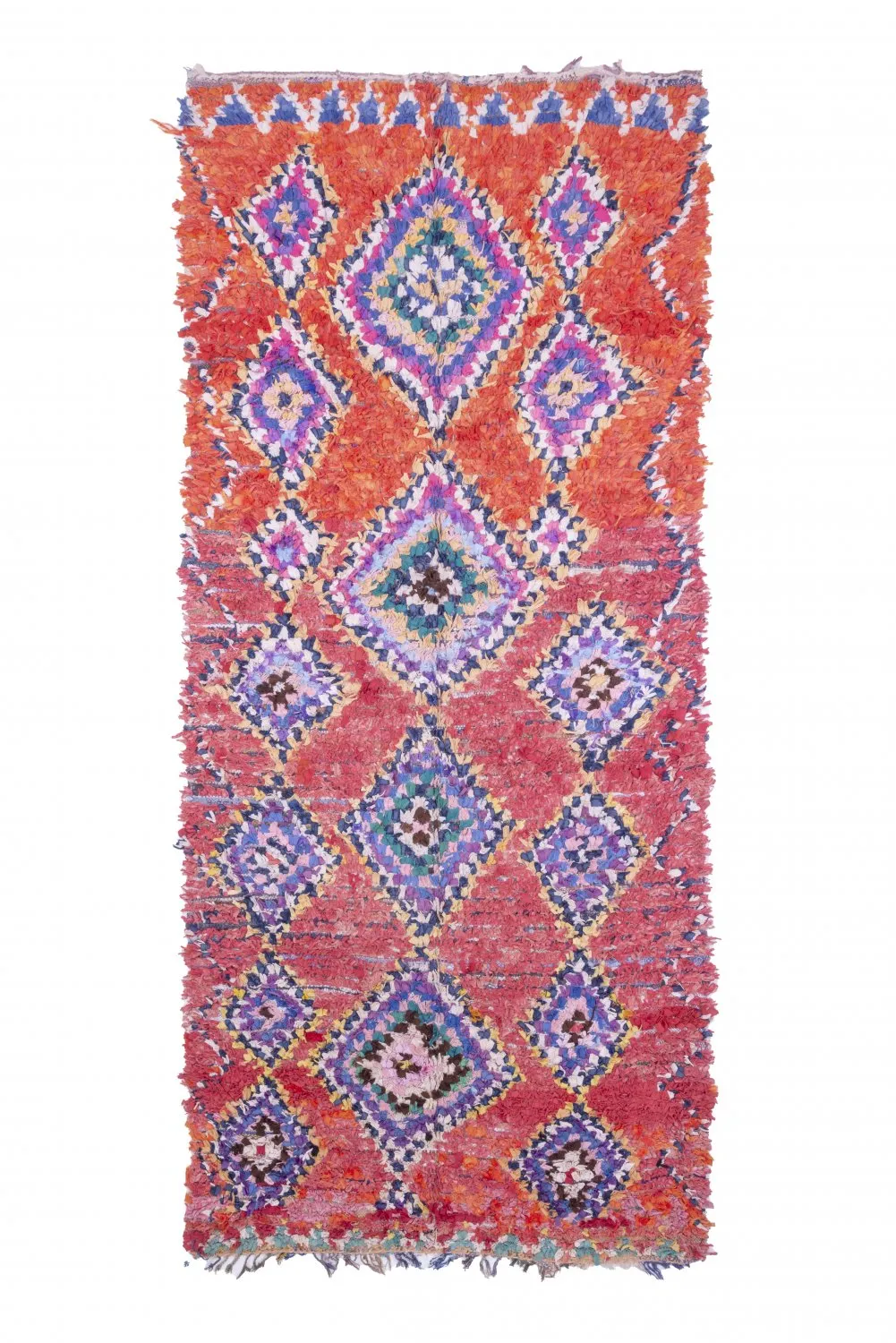 Marockansk Boucherouite-matta 315 x 135 cm