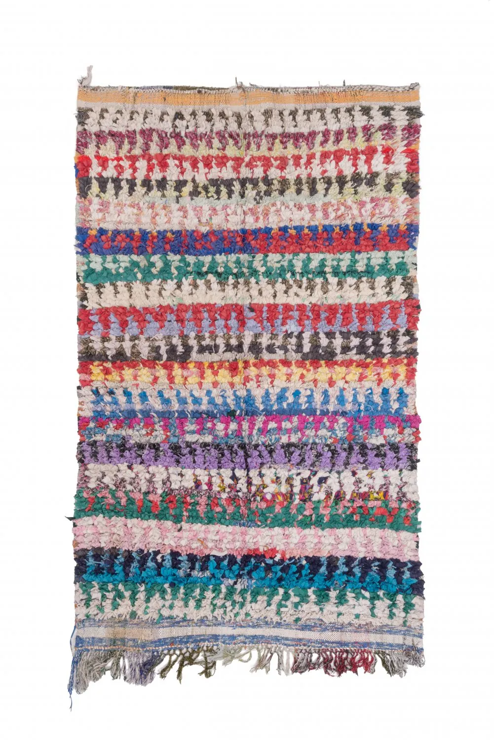 Marockansk Boucherouite-matta 220 x 135 cm