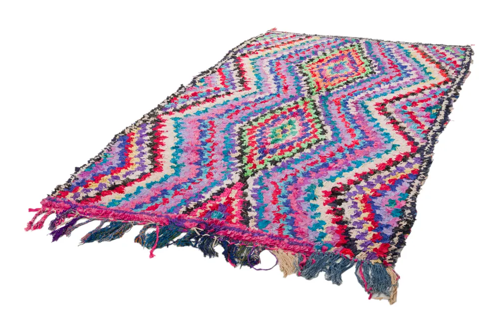 Koberec Berbere Marocký Boucherouite 270 x 145 cm
