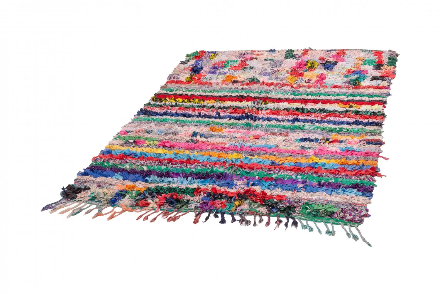Marockansk Boucherouite-matta 210 x 145 cm