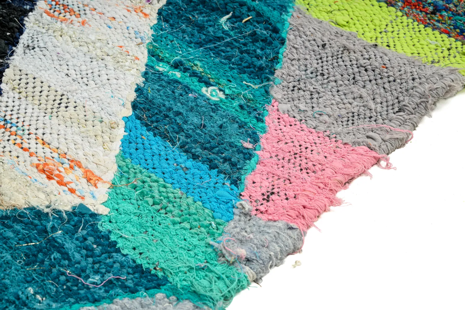 Koberec Berbere Marocký Boucherouite 140 x 260 cm