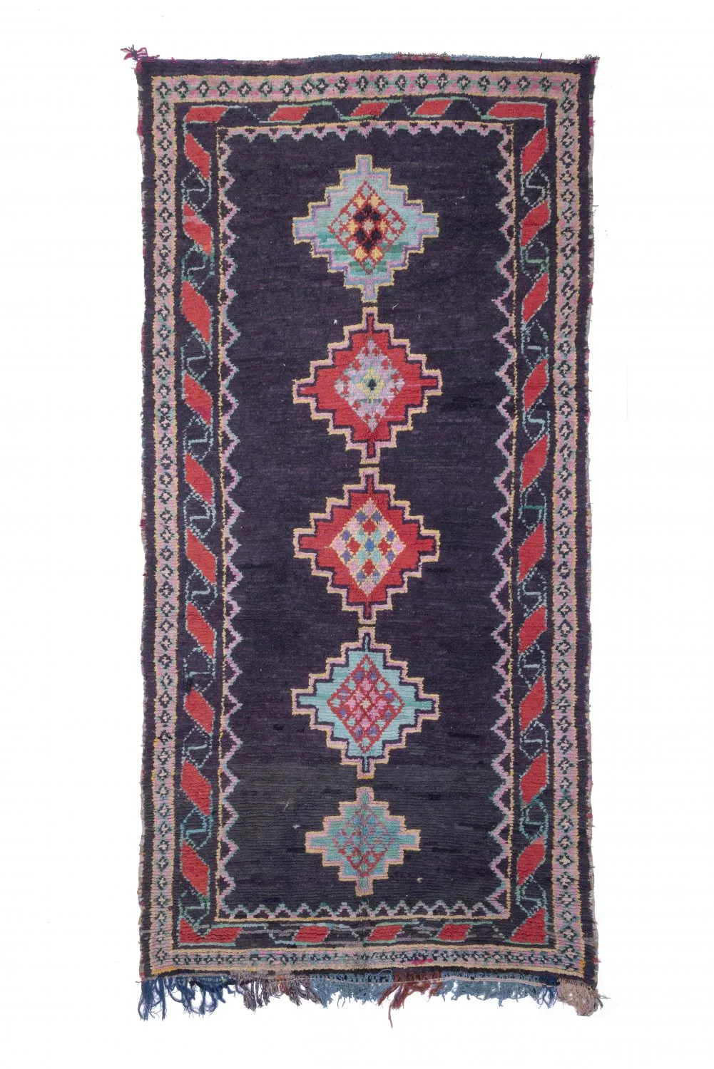 Marockansk Boucherouite-matta 360 x 180 cm