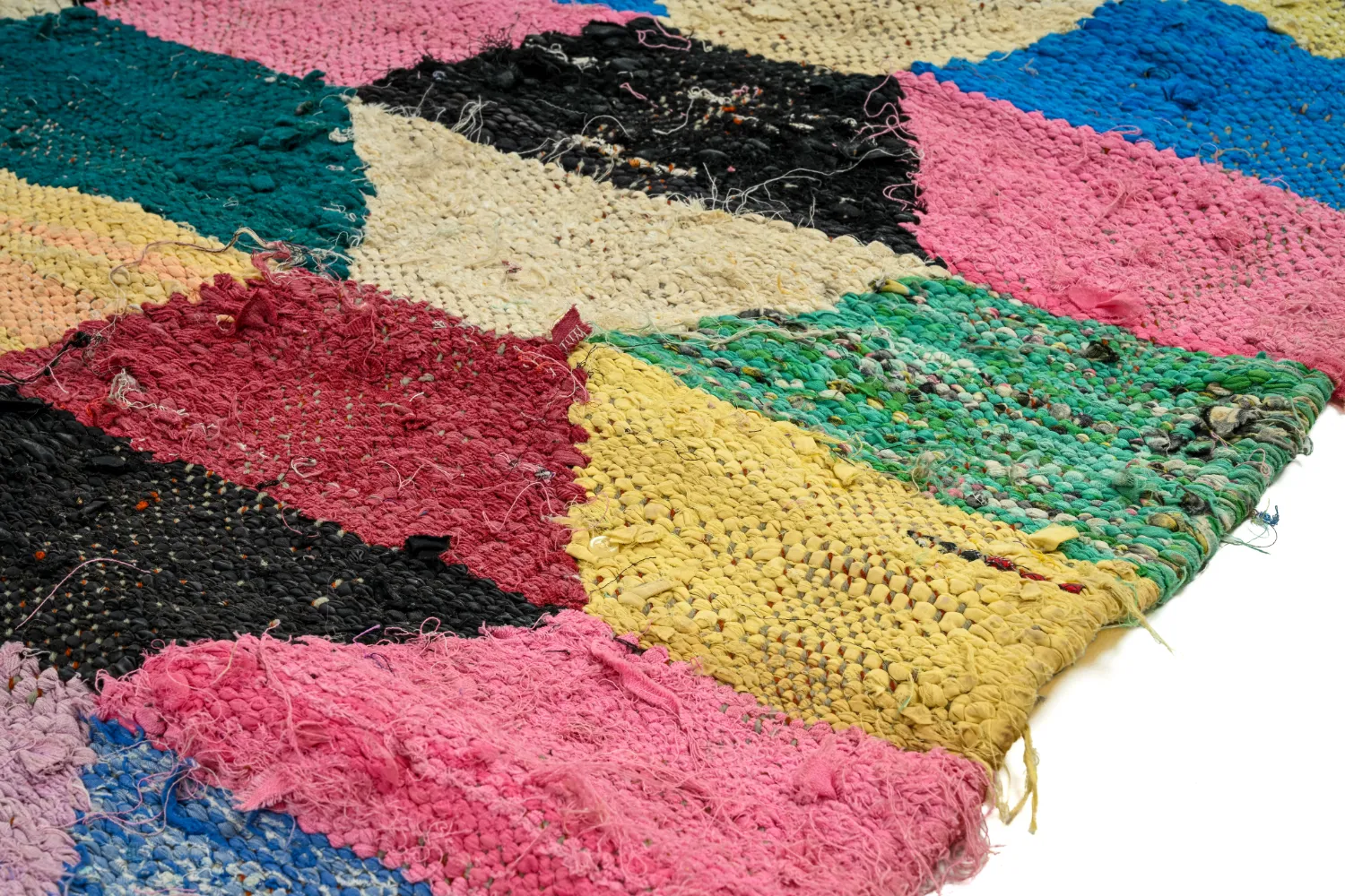 Berberská rohož Marocký Boucherouite 145 x 275 cm