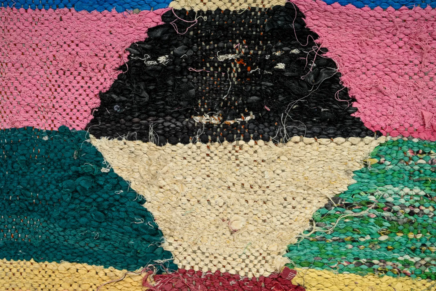 Berberská rohož Marocký Boucherouite 145 x 275 cm