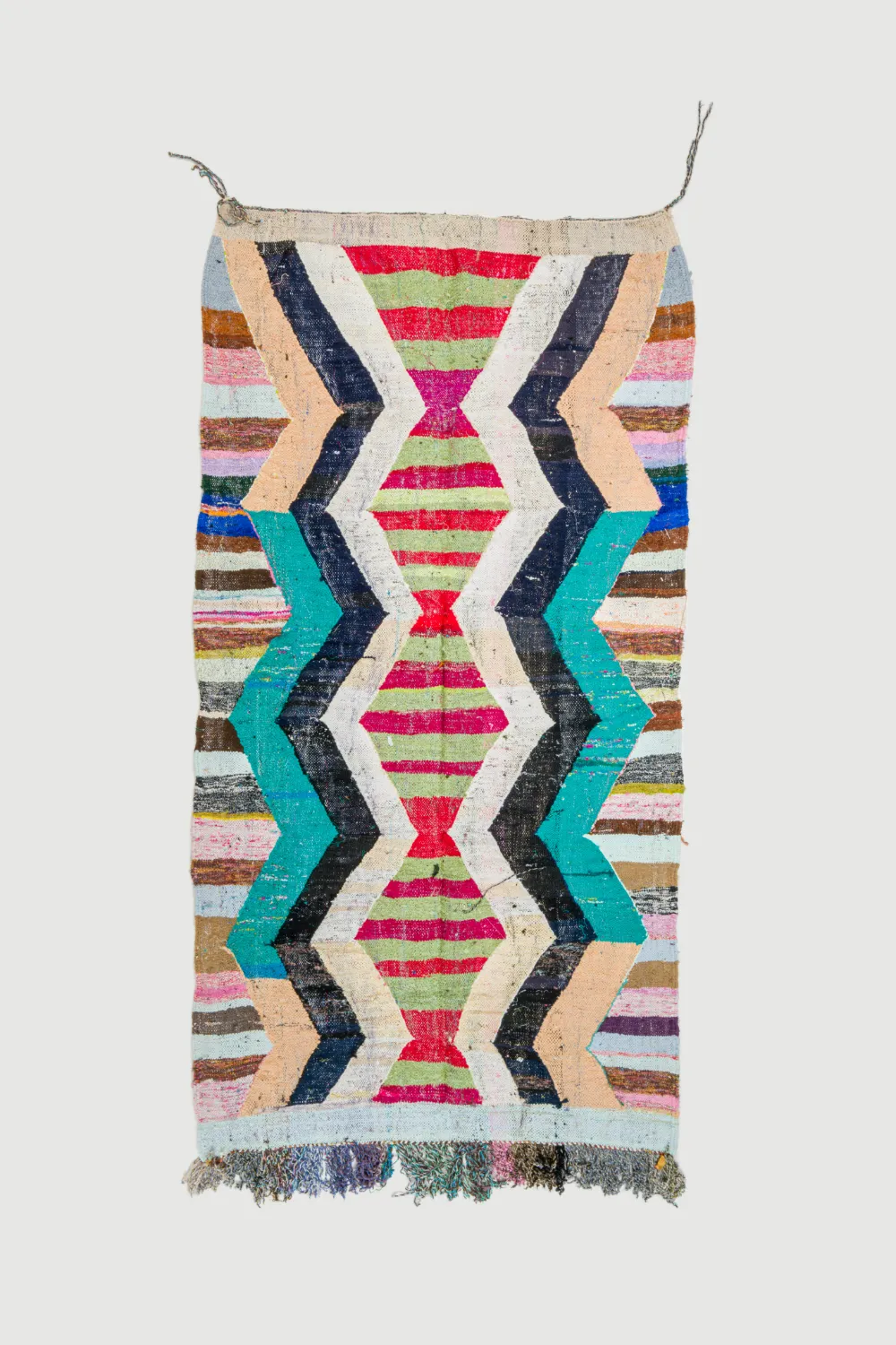 Koberec Berbere Marocký Boucherouite 140 x 265 cm