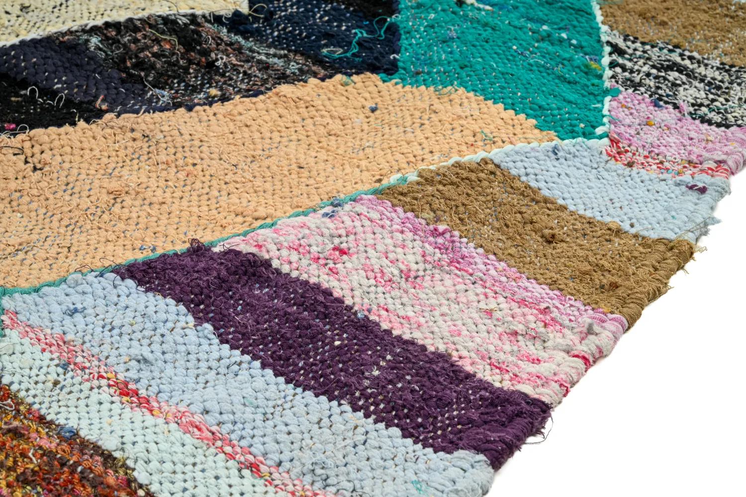 Koberec Berbere Marocký Boucherouite 140 x 265 cm