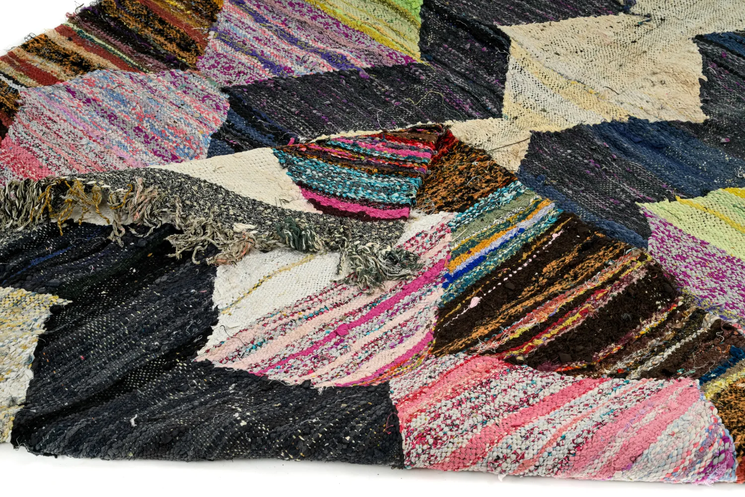 Koberec Berbere Marocký Boucherouite 155 x 285 cm