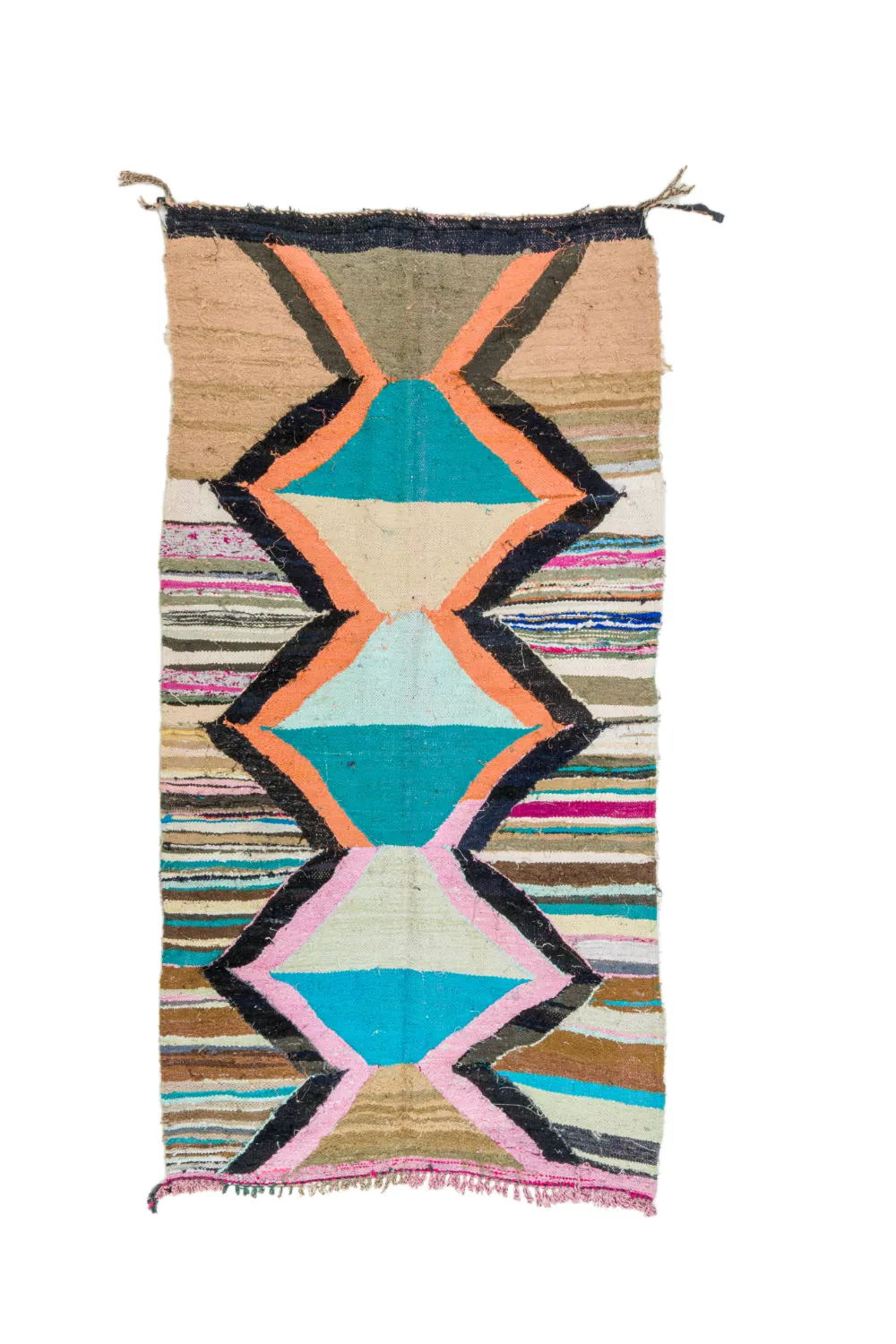 Koberec Berbere Marocký Boucherouite 135 x 265 cm