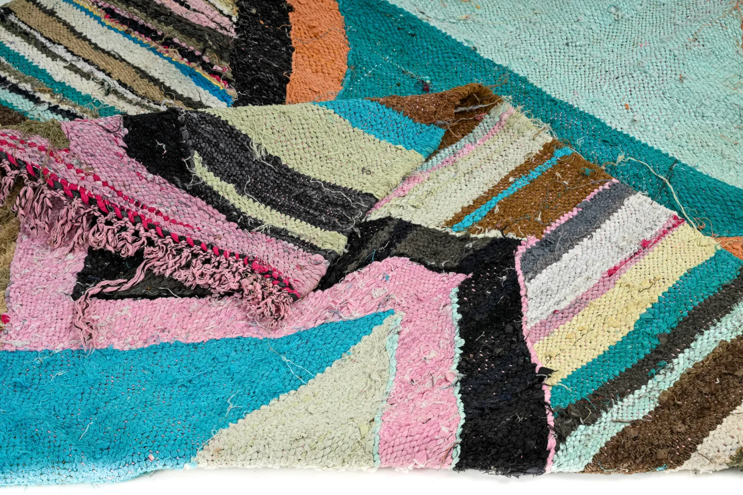 Koberec Berbere Marocký Boucherouite 135 x 265 cm