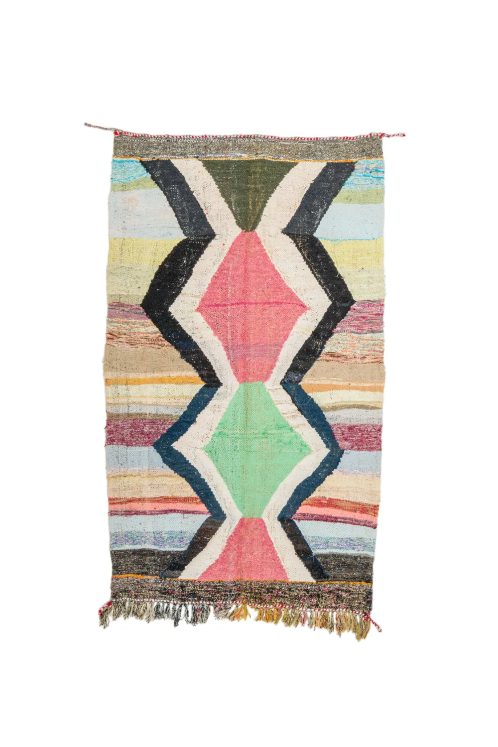 Koberec Berbere Marocký Boucherouite 135 x 215 cm