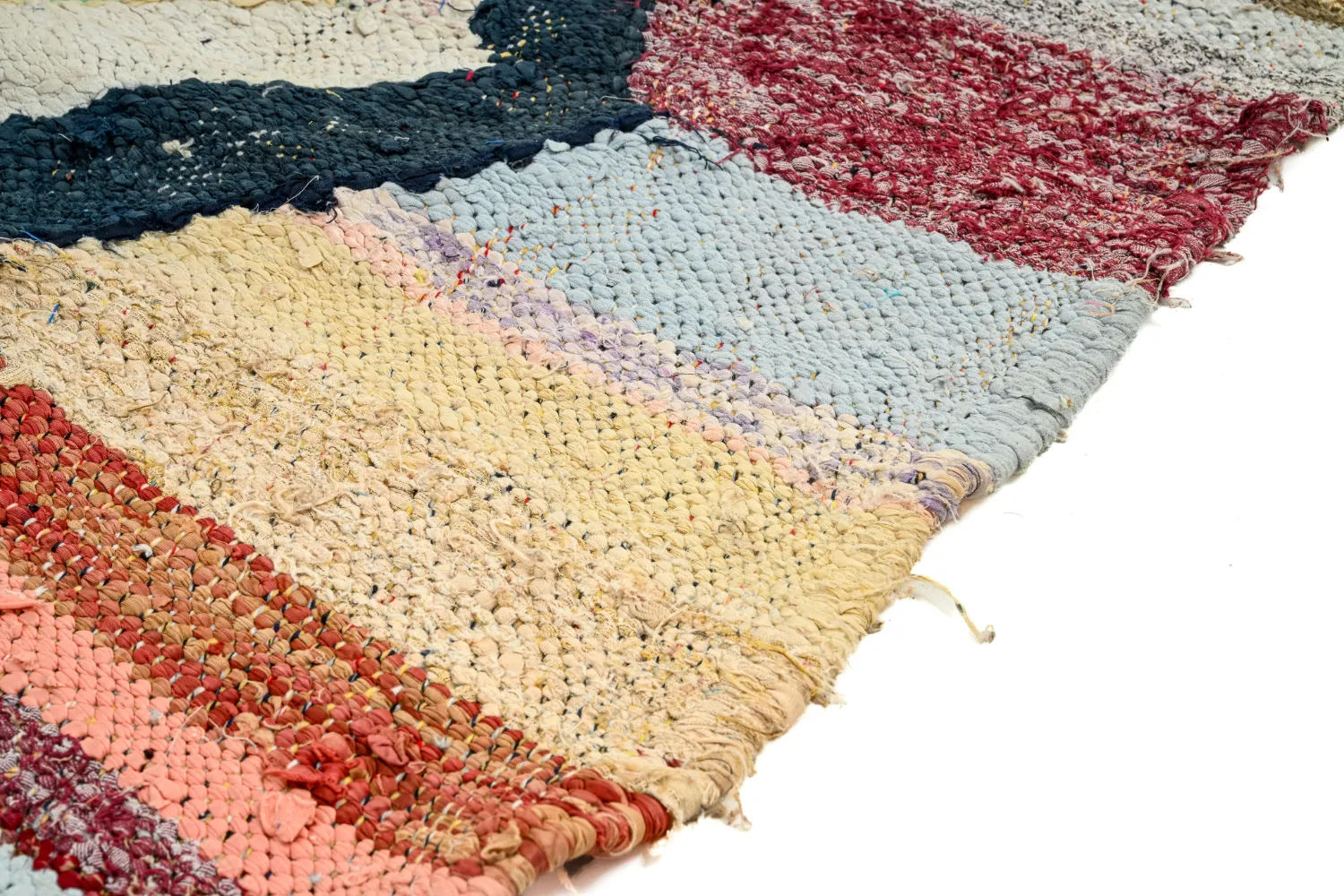 Koberec Berbere Marocký Boucherouite 135 x 215 cm