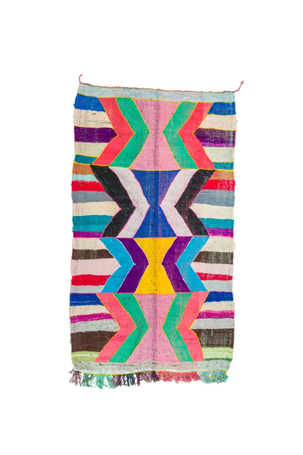 Koberec Berbere Marocký Boucherouite 140 x 245 cm