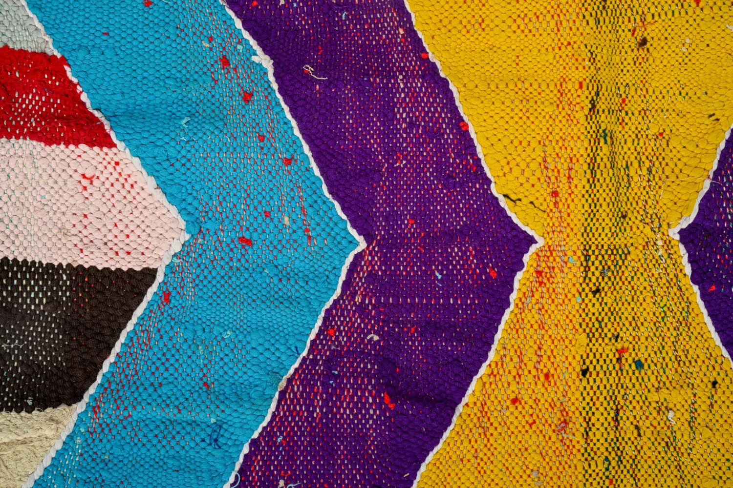 Koberec Berbere Marocký Boucherouite 140 x 245 cm