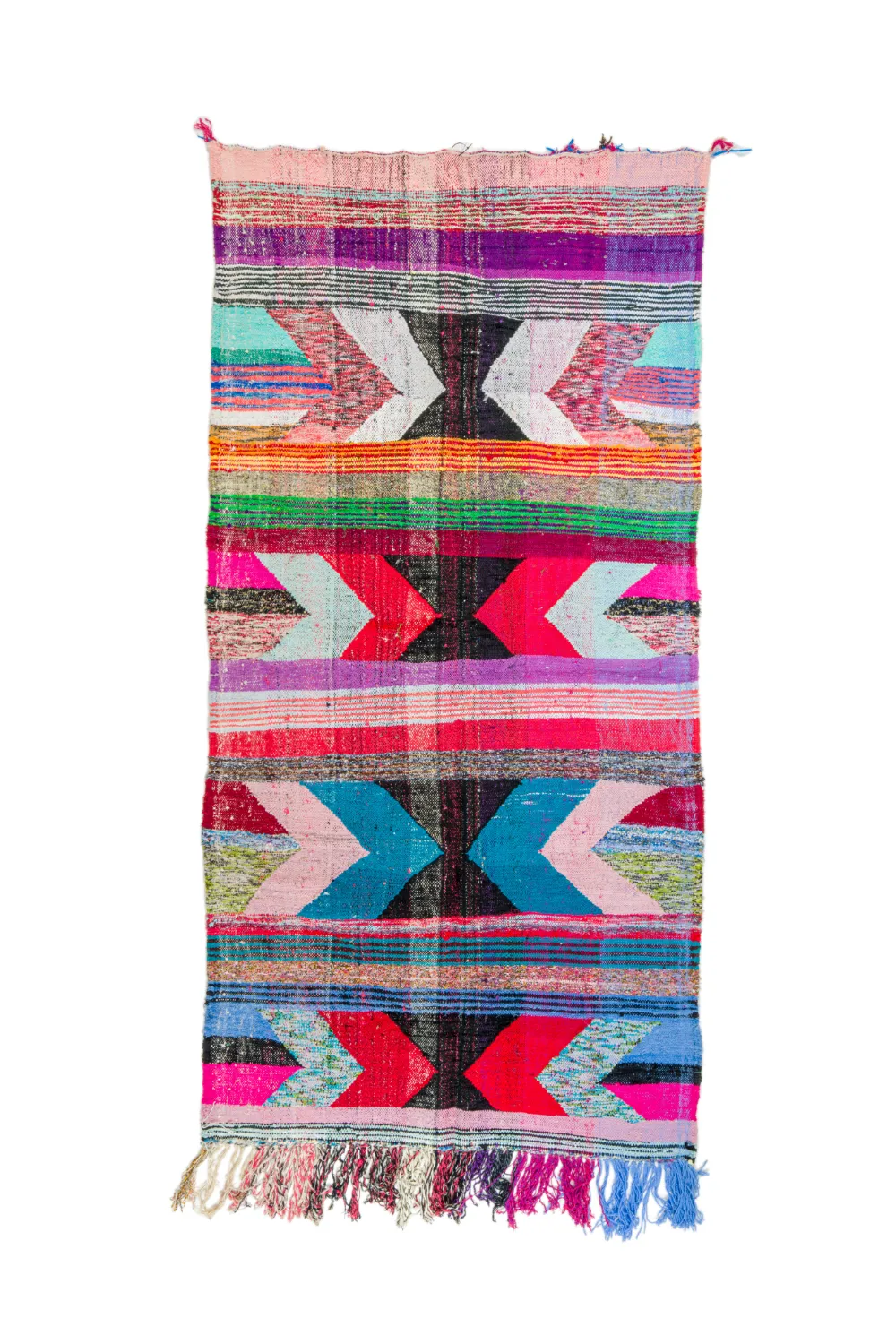 Koberec Berbere Marocký Boucherouite 135 x 270 cm