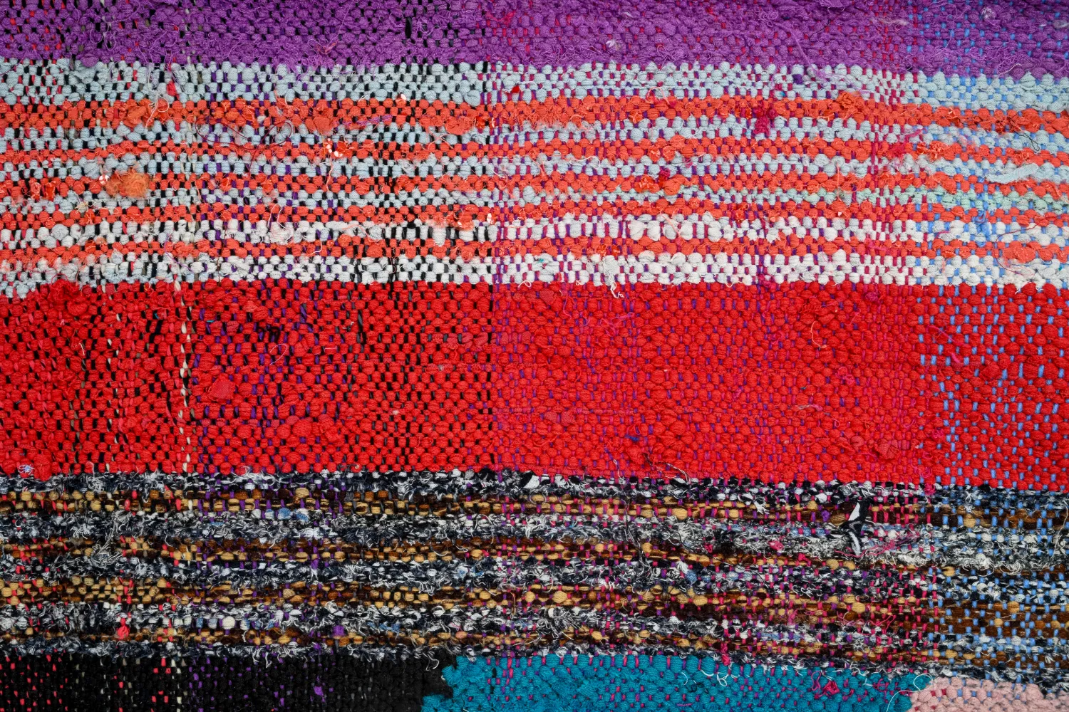 Koberec Berbere Marocký Boucherouite 135 x 270 cm