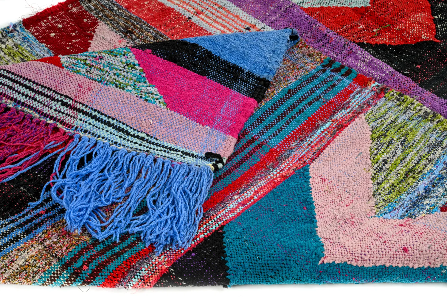 Koberec Berbere Marocký Boucherouite 135 x 270 cm