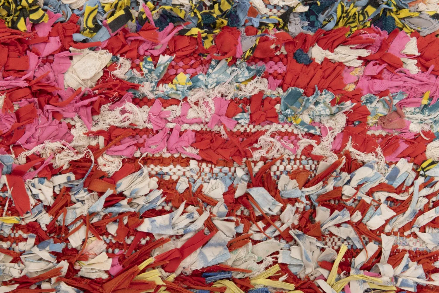 Marockansk Boucherouite-matta 205 x 140 cm