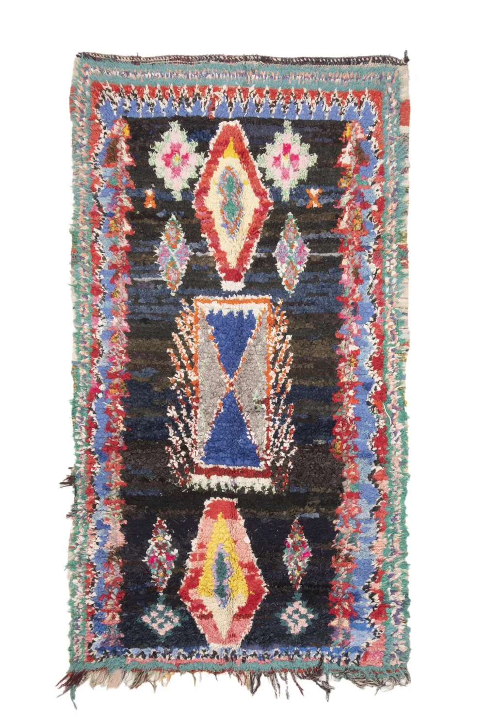 Marockansk Boucherouite-matta 235 x 120 cm